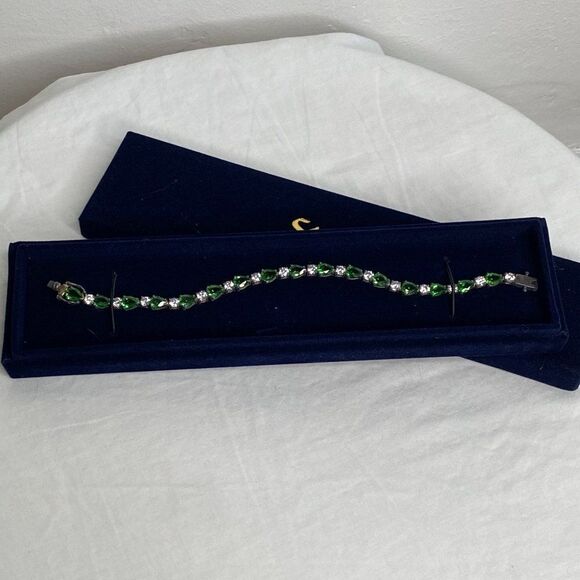 STAUER Sterling Silver Helenite Bracelet - Picture 2 of 5